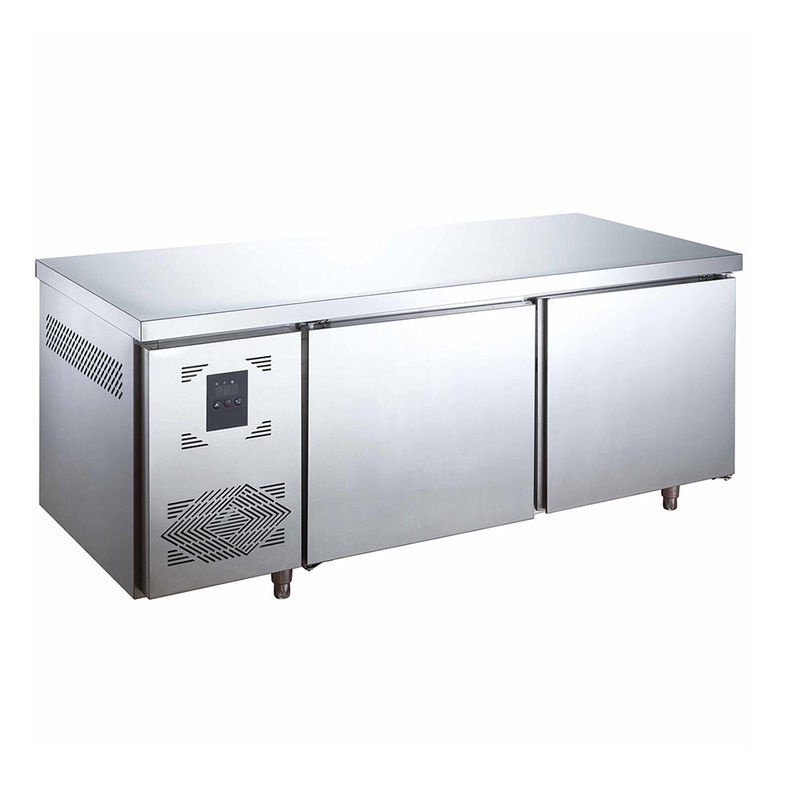 Mesa de Refrigeração em Aço Inoxidável para Pizza e Pastéis
