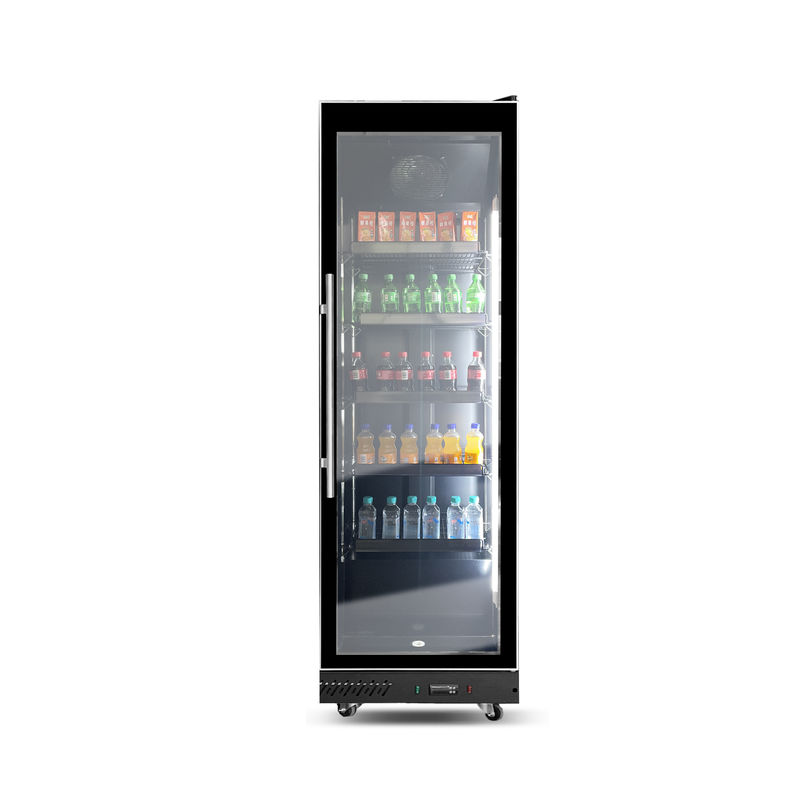 560L Commercial Single Luxury Glass Door Beverage Display Cabinet Unidade de refrigeração do supermercado Unidade de refrigeração do supermercado