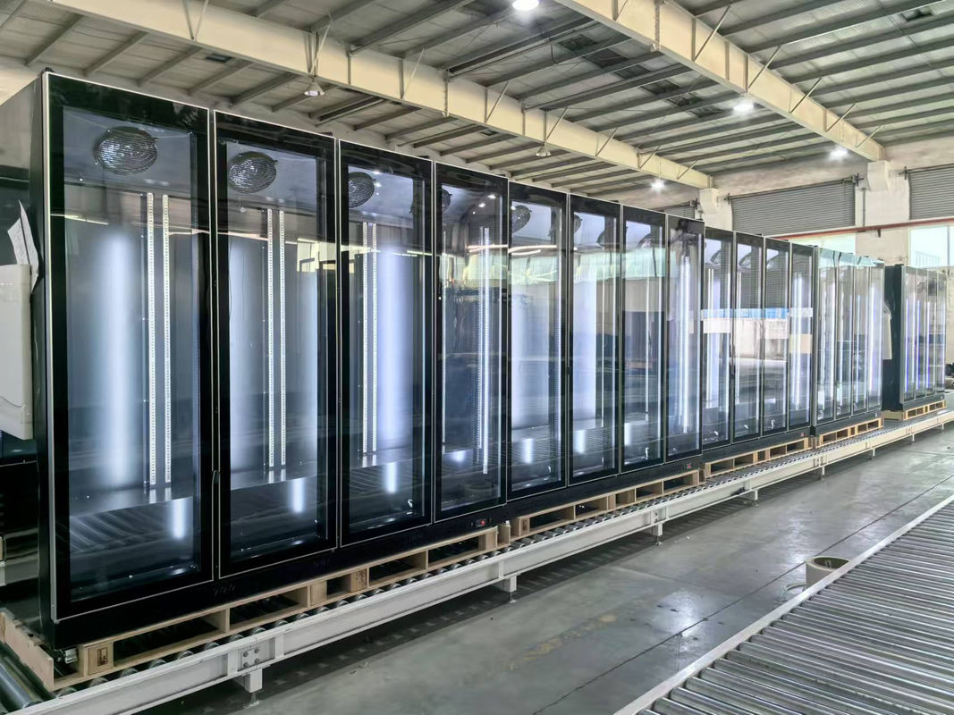 560L Commercial Single Luxury Glass Door Beverage Display Cabinet Unidade de refrigeração do supermercado Unidade de refrigeração do supermercado